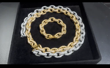 10mm O-Shape VVS Moissanite Cuban Link Chain or Bracelet - Image 3