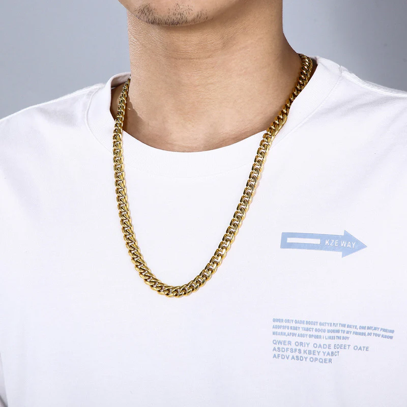 10mm Stainless Steel Cuban Chain - Image 2