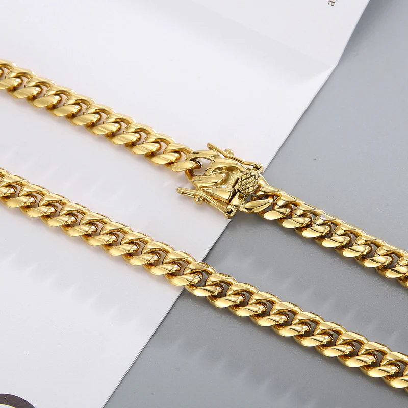 10mm Stainless Steel Cuban Chain - Image 3