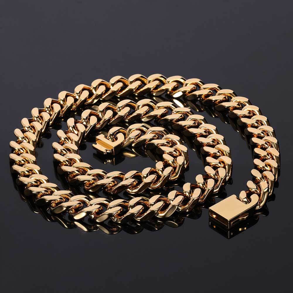 12mm 316L Stainless Steel Hollow Cuban Chain + Free Cuban Bracelet - BOGO - Image 7