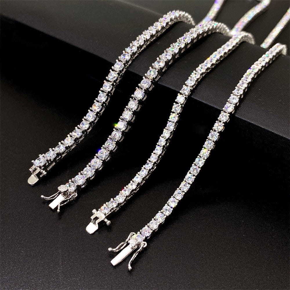 VVS Jewelry Moissanite Tennis Chain | 14K Gold & 925 Sterling Silver | Sparkling Luxury for Men & Women - Image 10