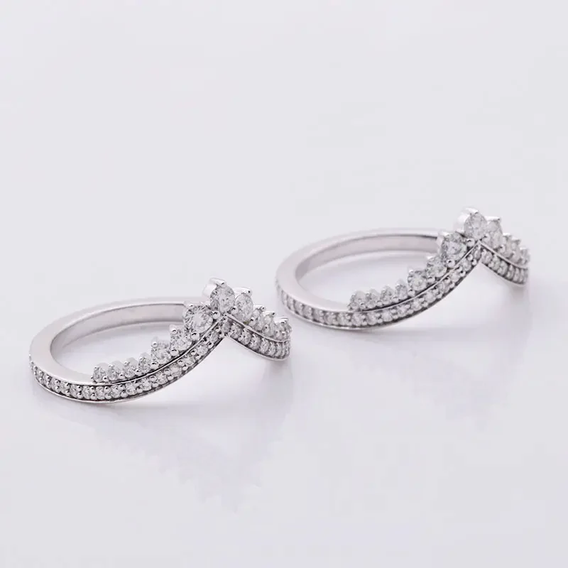 14k White Gold 3CT Moissanite Engagement Ring - Image 4