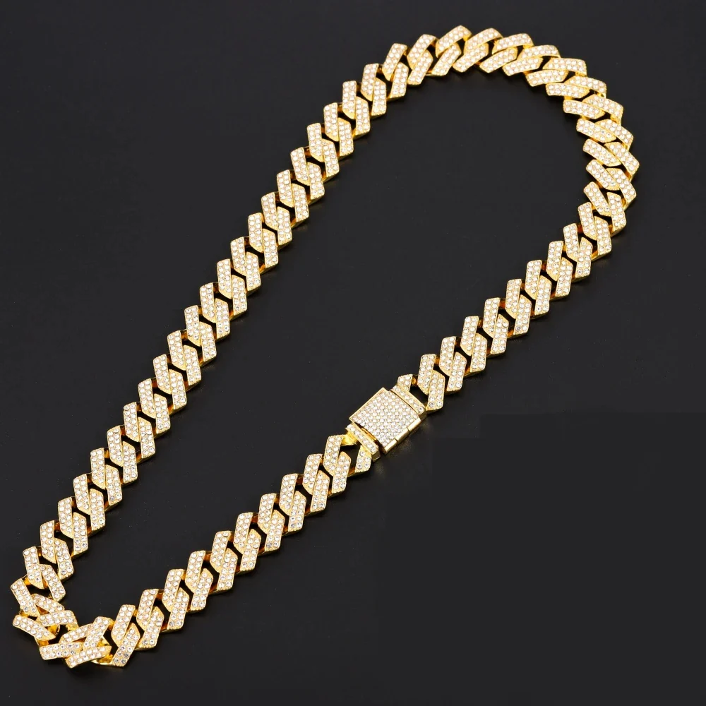16mm Cuban Link Chain, Cross Watch & Bracelet Bundle Set - Image 8