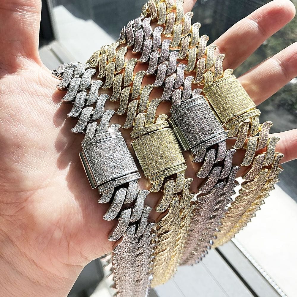 16mm Spiked Cuban Chain - Image 4