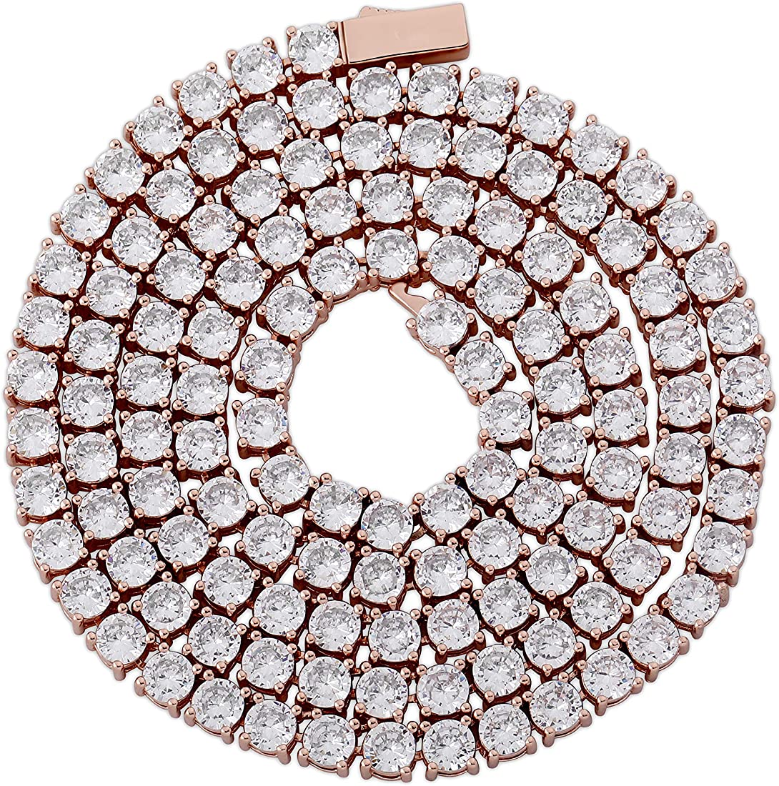 Diamond Prong Tennis Chain - Will Not Rust or Fade - Image 12