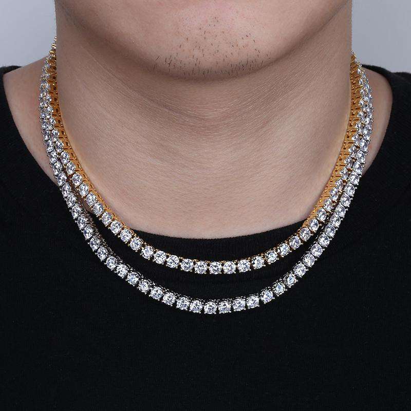 Diamond Prong Tennis Chain - Will Not Rust or Fade - Image 3