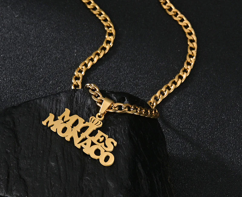 18K Gold Custom Name Cuban Necklace - Personalized Jewelry - Image 3