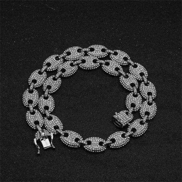 18k Gold CZ G-Link Chain - Image 4