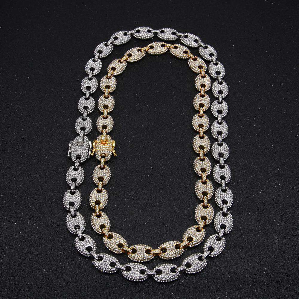 18k Gold CZ G-Link Chain - Image 7
