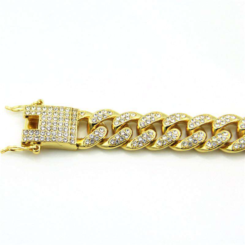 VVS Jewelry 18k Gold Plated Cuban Bracelet - Image 4