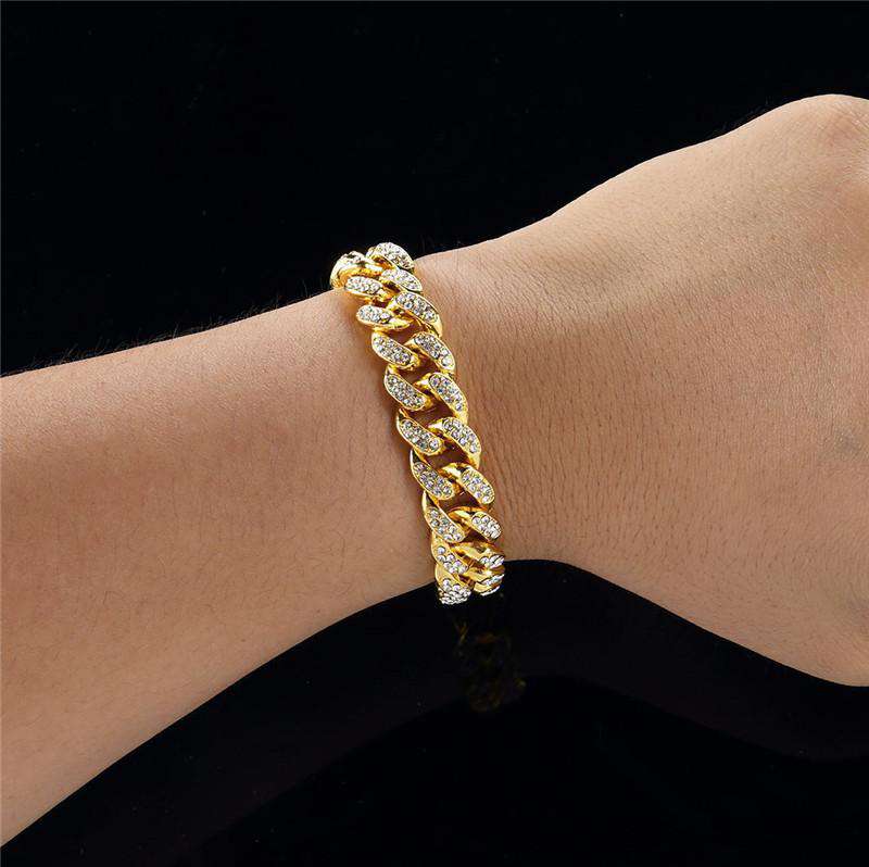 VVS Jewelry 18k Gold Plated Cuban Bracelet - Image 5