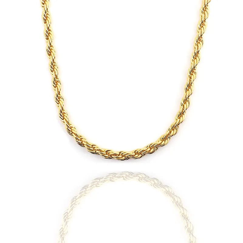 18K Solid Gold 1.45mm Rope Chain