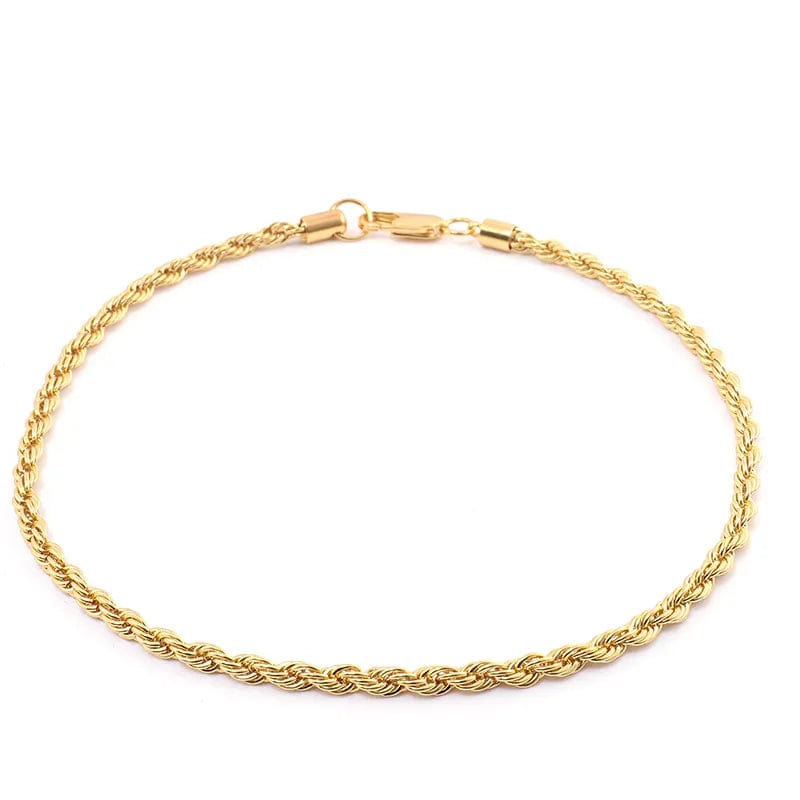 18K Solid Gold 1.45mm Rope Chain - Image 2