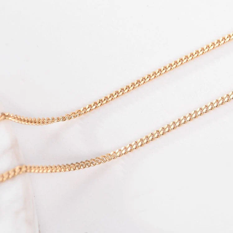 18K Solid Gold Curb Cuban Chain - Image 5