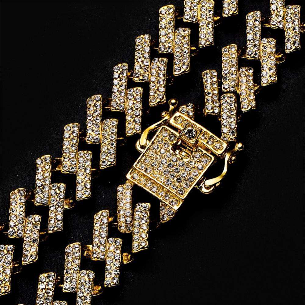 18k Thicc 15mm Gold/SIlver S-Link Cuban Chain & FREE Cuban Bracelet Bundle - Image 8