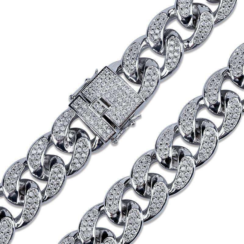 24k Gold Plated/Silver Miami Cuban Chain Bracelet - Image 5