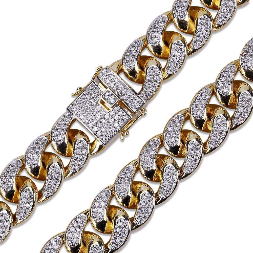 24k Gold Plated/Silver Miami Cuban Chain Bracelet - Image 7
