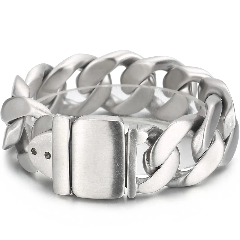 25mm Chunky Stainless Steel Miami Cuban Bracelet - BOGO - Image 7