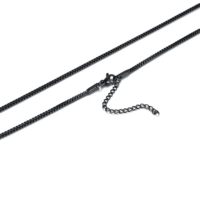 2mm Classic Men's Minimal Box Cuban Chain - Image 5