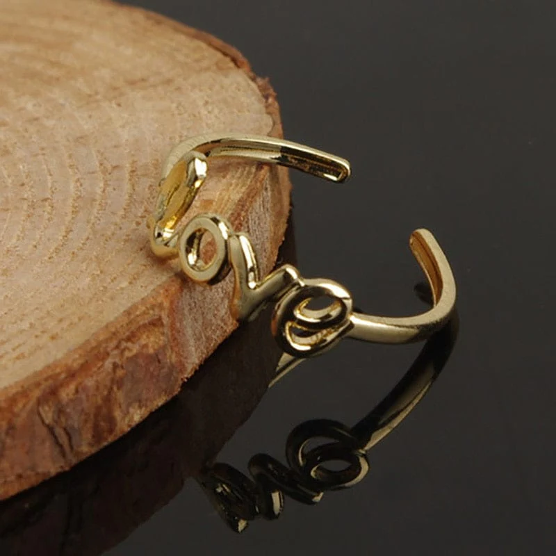 2pcs LOVE Adjustable Toe Ring - Image 5