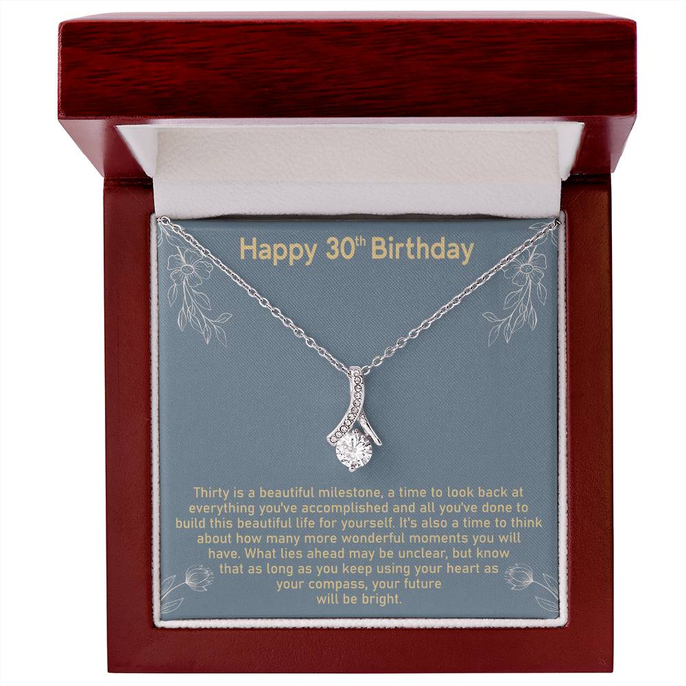 30th Birthday Message Card Necklace - Image 5