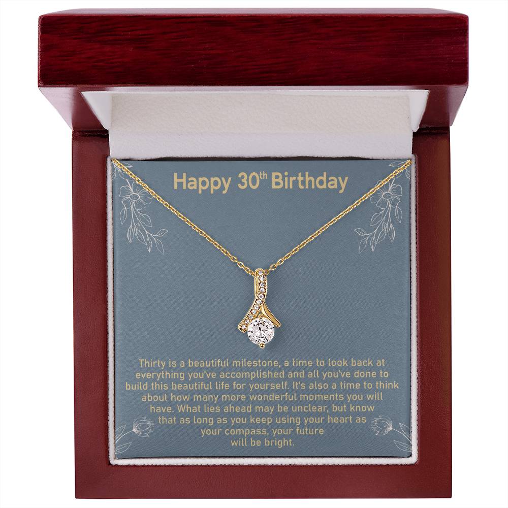 30th Birthday Message Card Necklace - Image 6