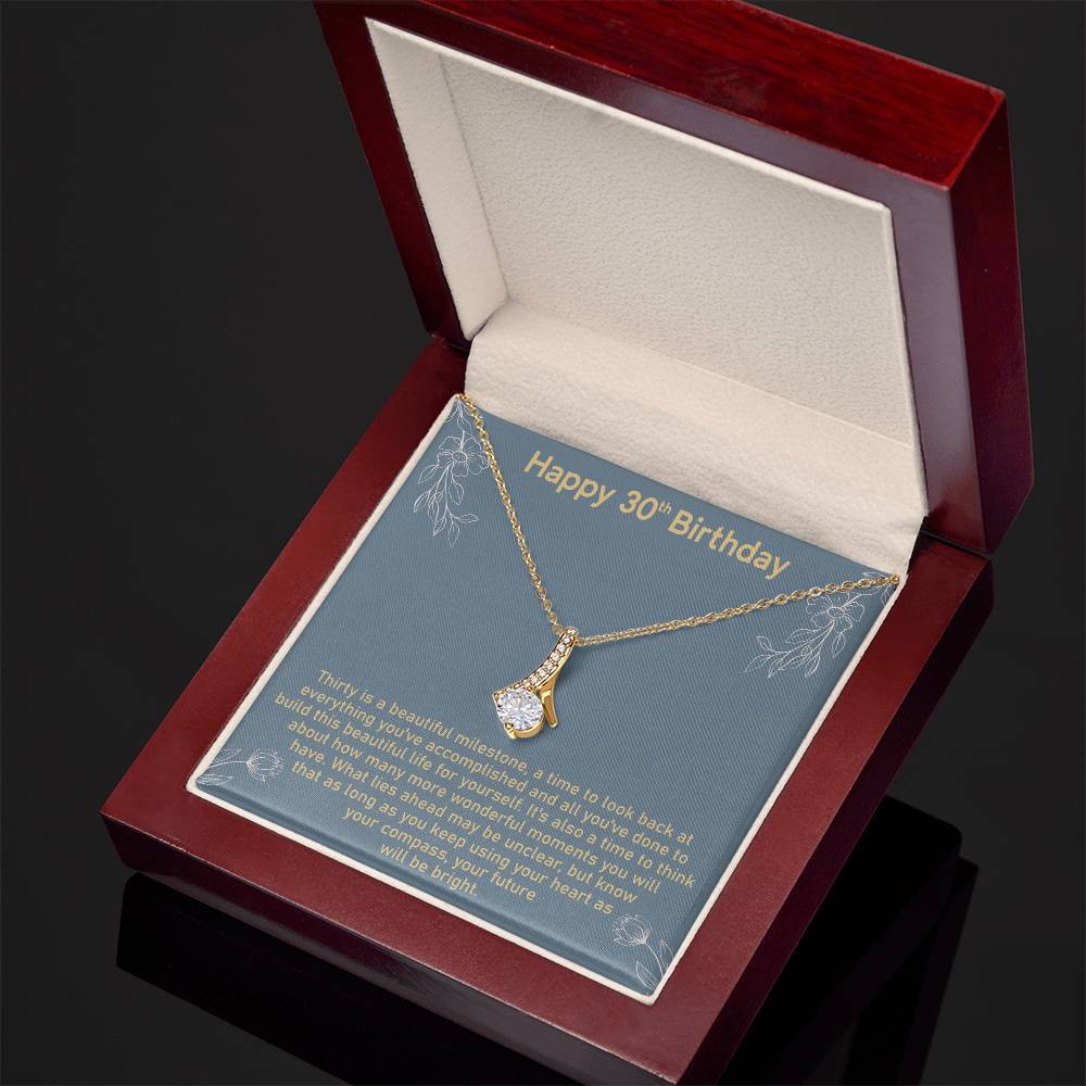 30th Birthday Message Card Necklace - Image 7