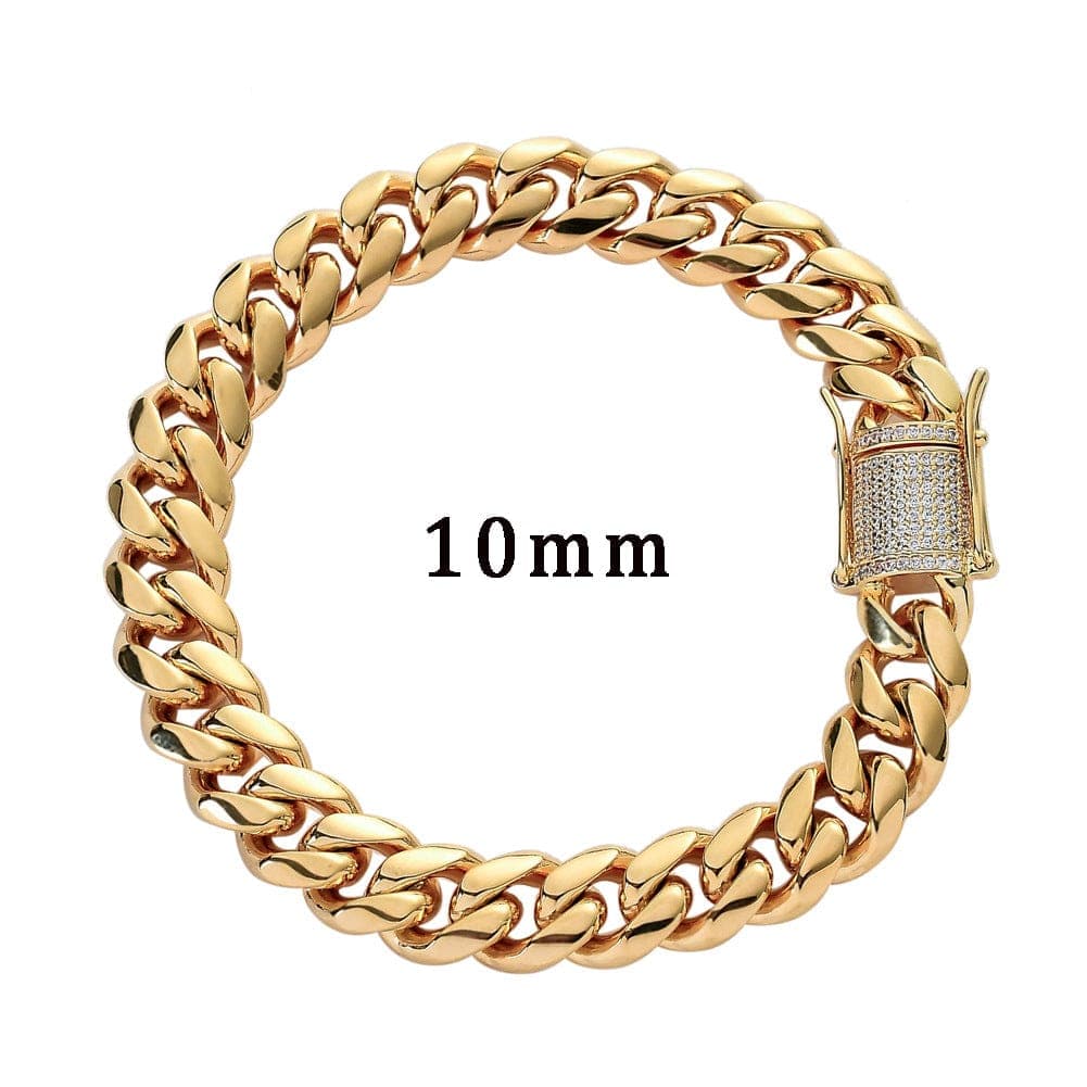 VVS Jewelry 316L Stainless Steel 18k Gold/Silver Cuban Chain + FREE Bracelet Bundle - Image 15