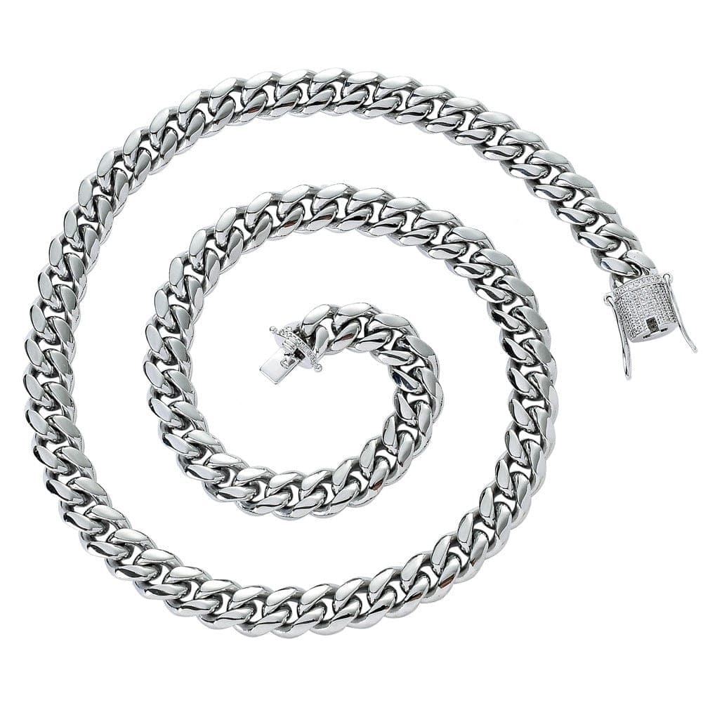 VVS Jewelry 316L Stainless Steel 18k Gold/Silver Cuban Chain + FREE Bracelet Bundle - Image 6