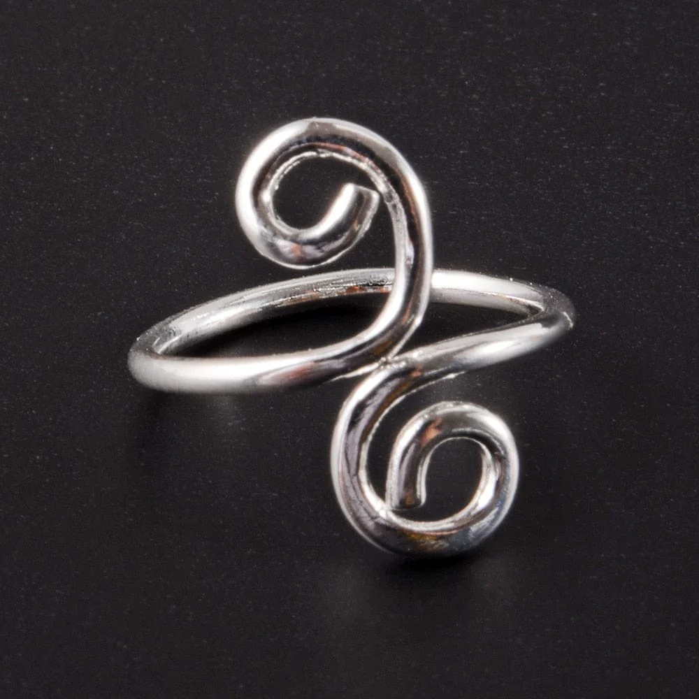 361L Stainless Steel Knuckle Adjustable Toe Ring - Image 14