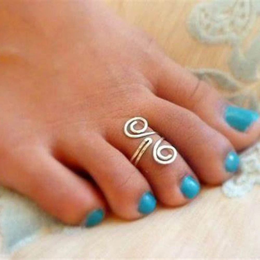 361L Stainless Steel Knuckle Adjustable Toe Ring - Image 20