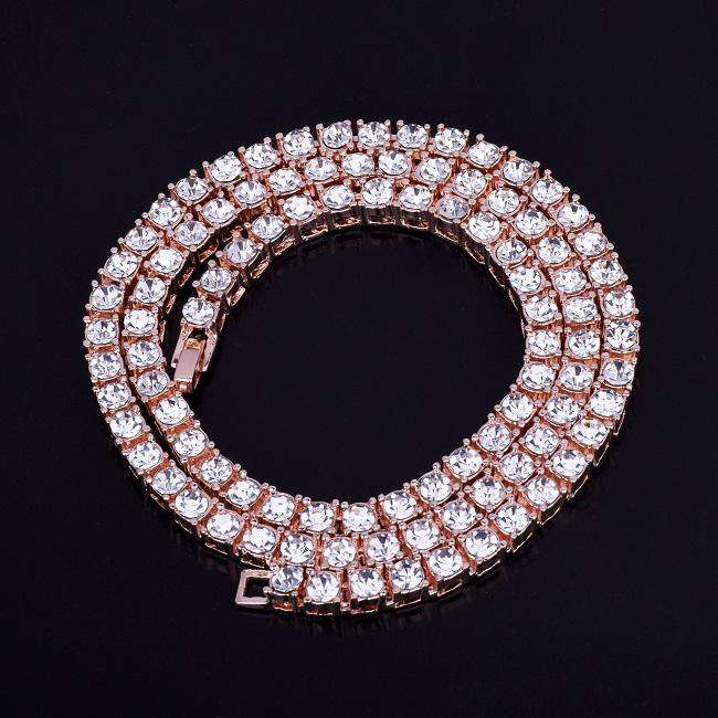 3mm 14k Gold Plated Mens Tennis Chain - Image 10