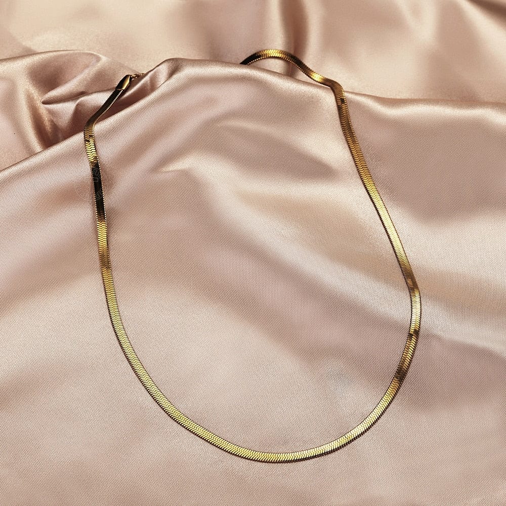 3MM Adjustable Herringbone Choker Chain - Image 2