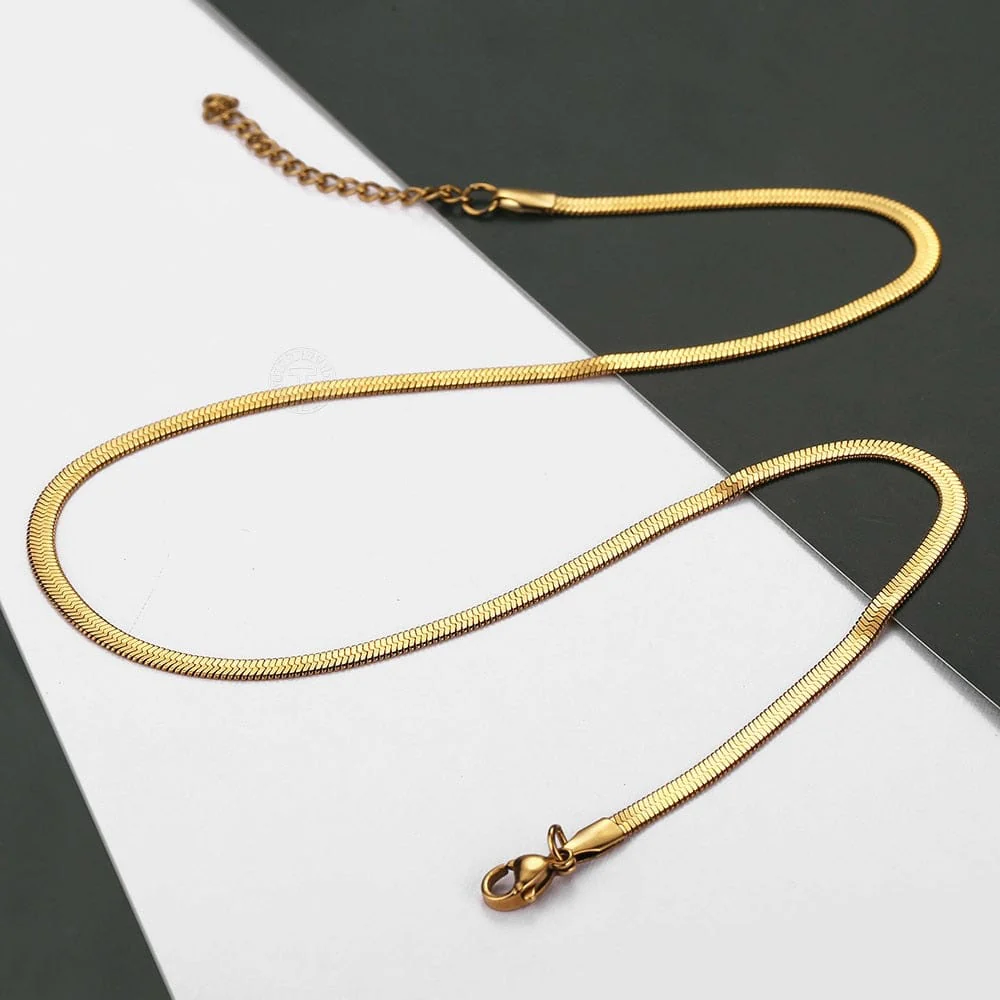 3MM Adjustable Herringbone Choker Chain - Image 3
