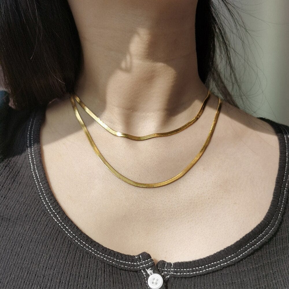 3MM Adjustable Herringbone Choker Chain - Image 5
