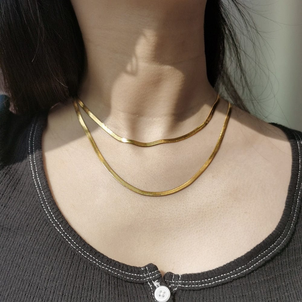 3MM Adjustable Herringbone Choker Chain - Image 6