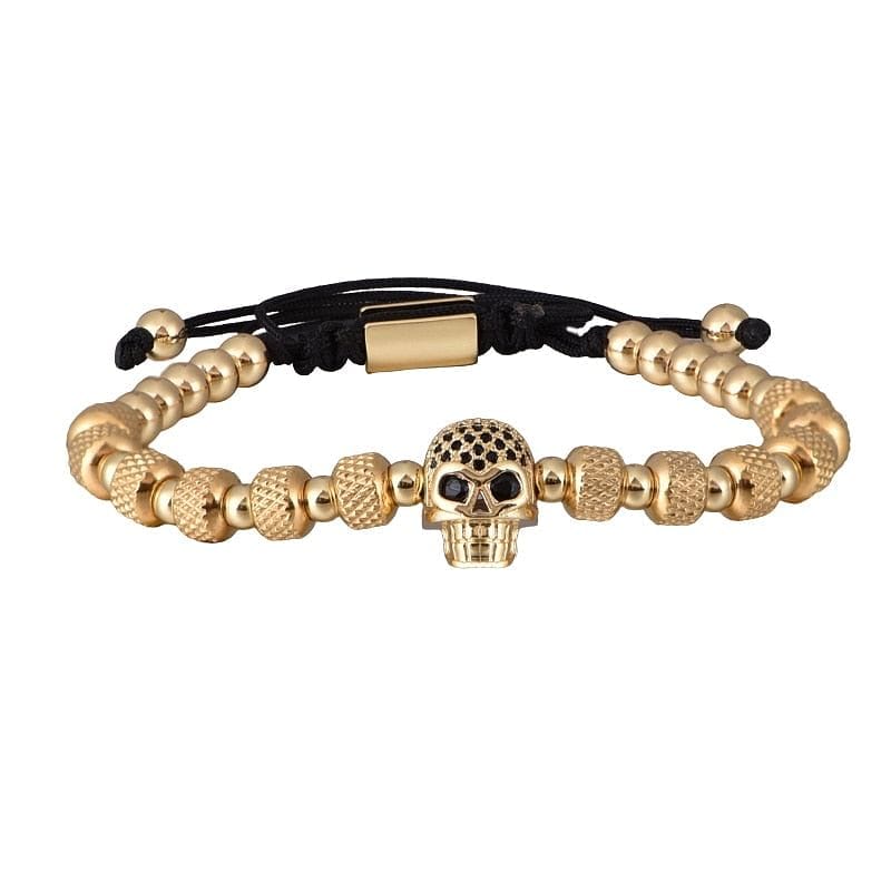 Roman Skull 3pc Bracelet Set - Image 4