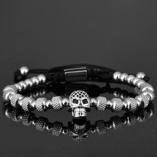 Roman Skull 3pc Bracelet Set - Image 6