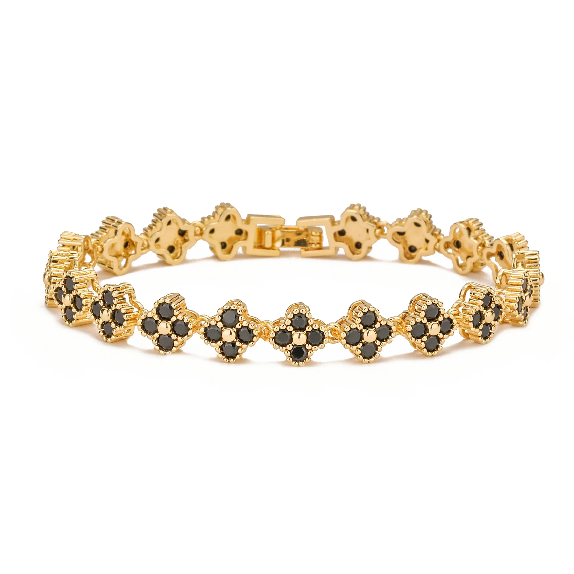 4 Leaf Clover Tennis Bracelet - Image 2