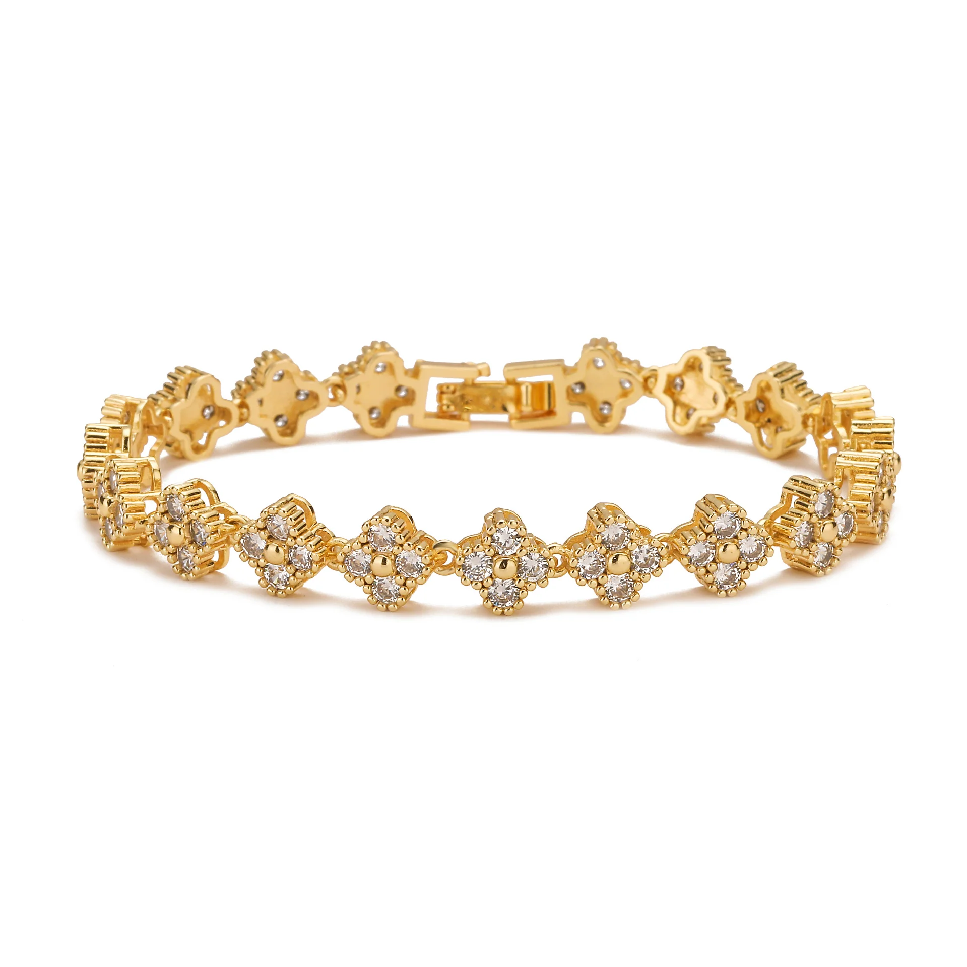 4 Leaf Clover Tennis Bracelet - Image 3