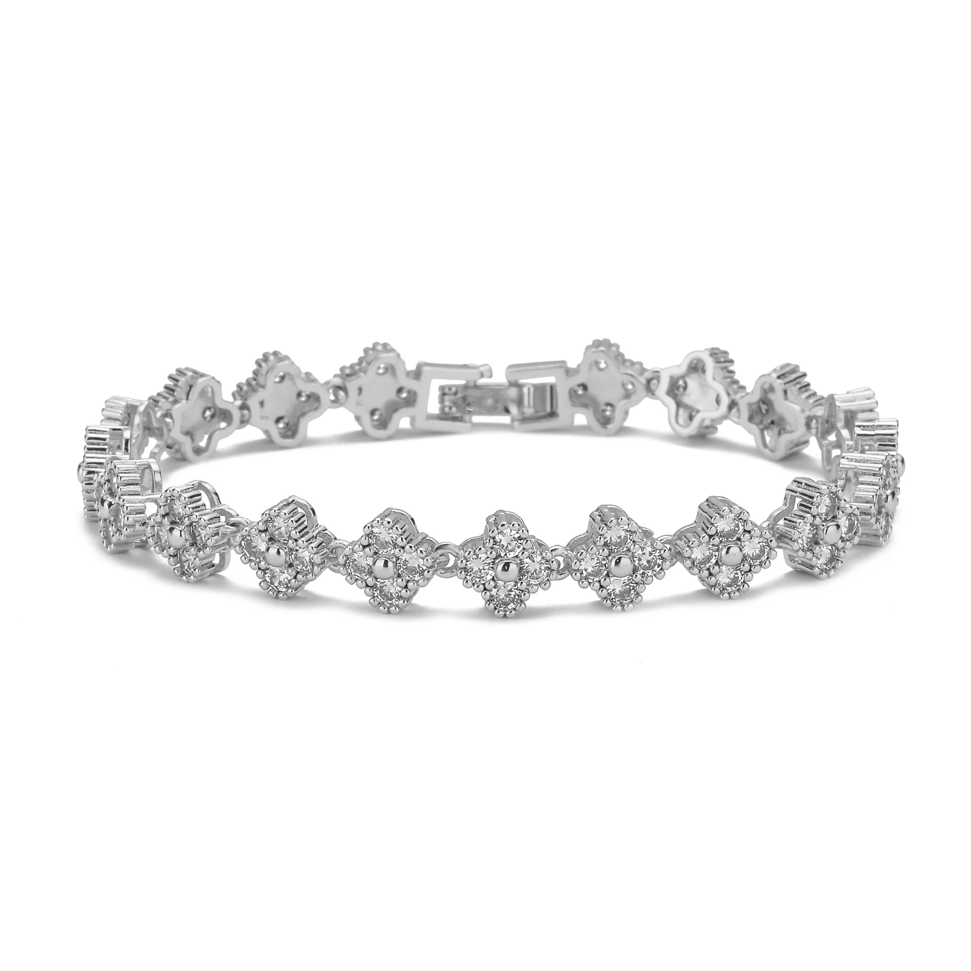 4 Leaf Clover Tennis Bracelet - Image 4