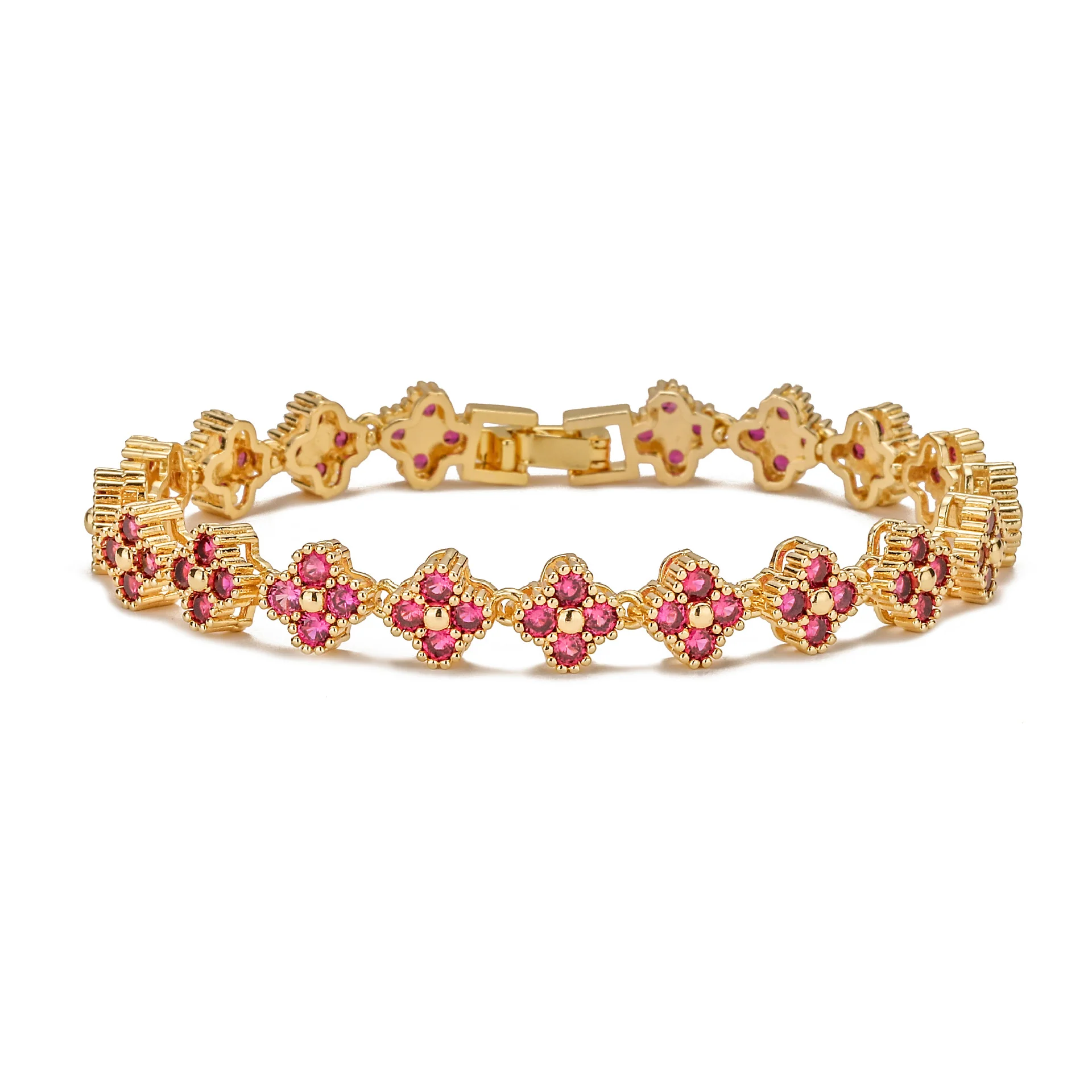 4 Leaf Clover Tennis Bracelet - Image 6