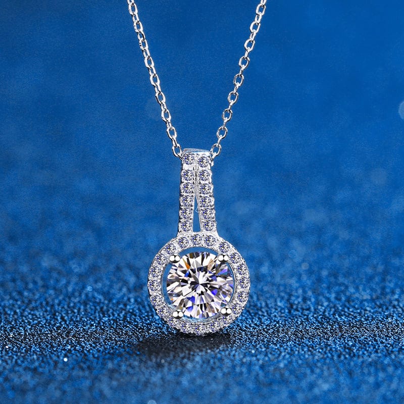 5CT Brilliant Moissanite Sterling Silver Necklace - Image 5