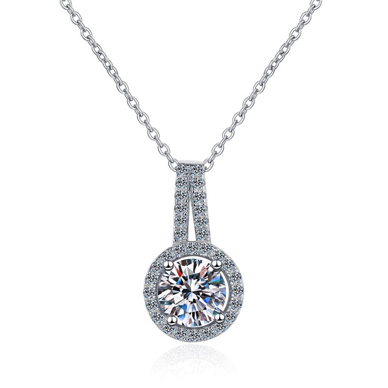 5CT Brilliant Moissanite Sterling Silver Necklace - Image 8