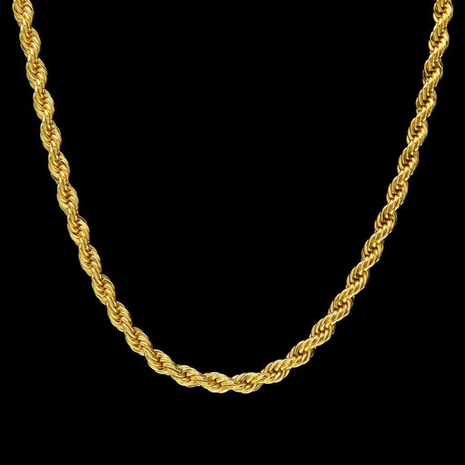 5MM 18K Solid Gold Rope Chain - Image 2