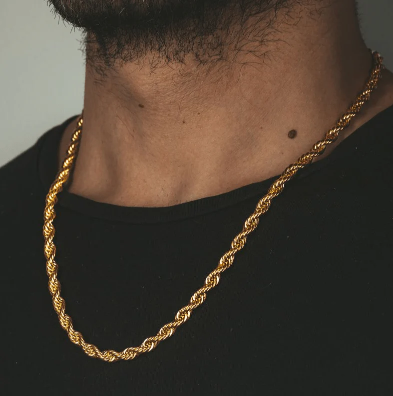 5MM 18K Solid Gold Rope Chain - Image 6