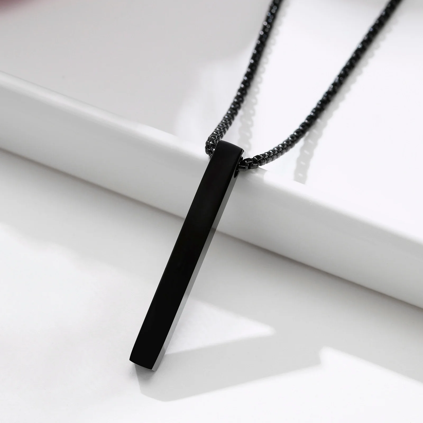VVS Jewelry 5mm Men's Minimalist Box Pendant Chain - Image 5
