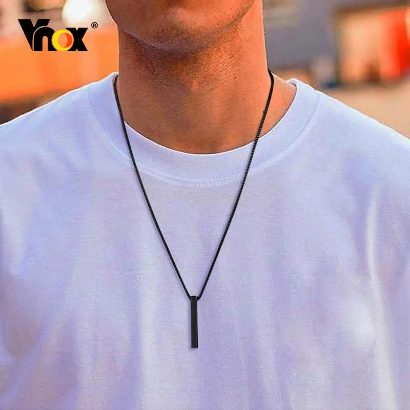 VVS Jewelry 5mm Men's Minimalist Box Pendant Chain - Image 8