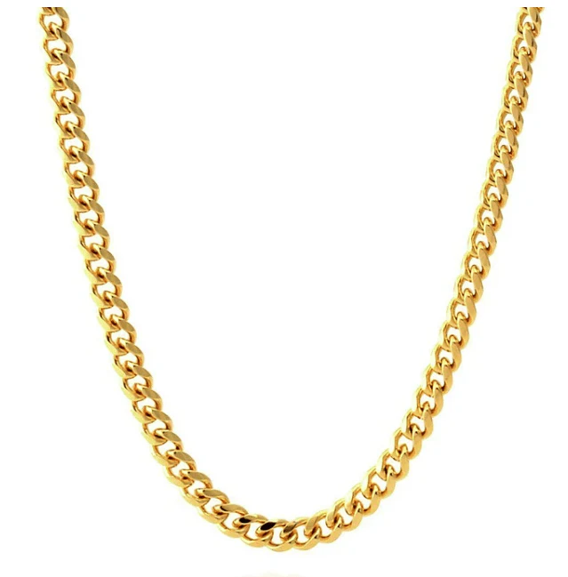 5MM Stainless Steel Miami Cuban Chain + FREE bracelet - Image 2
