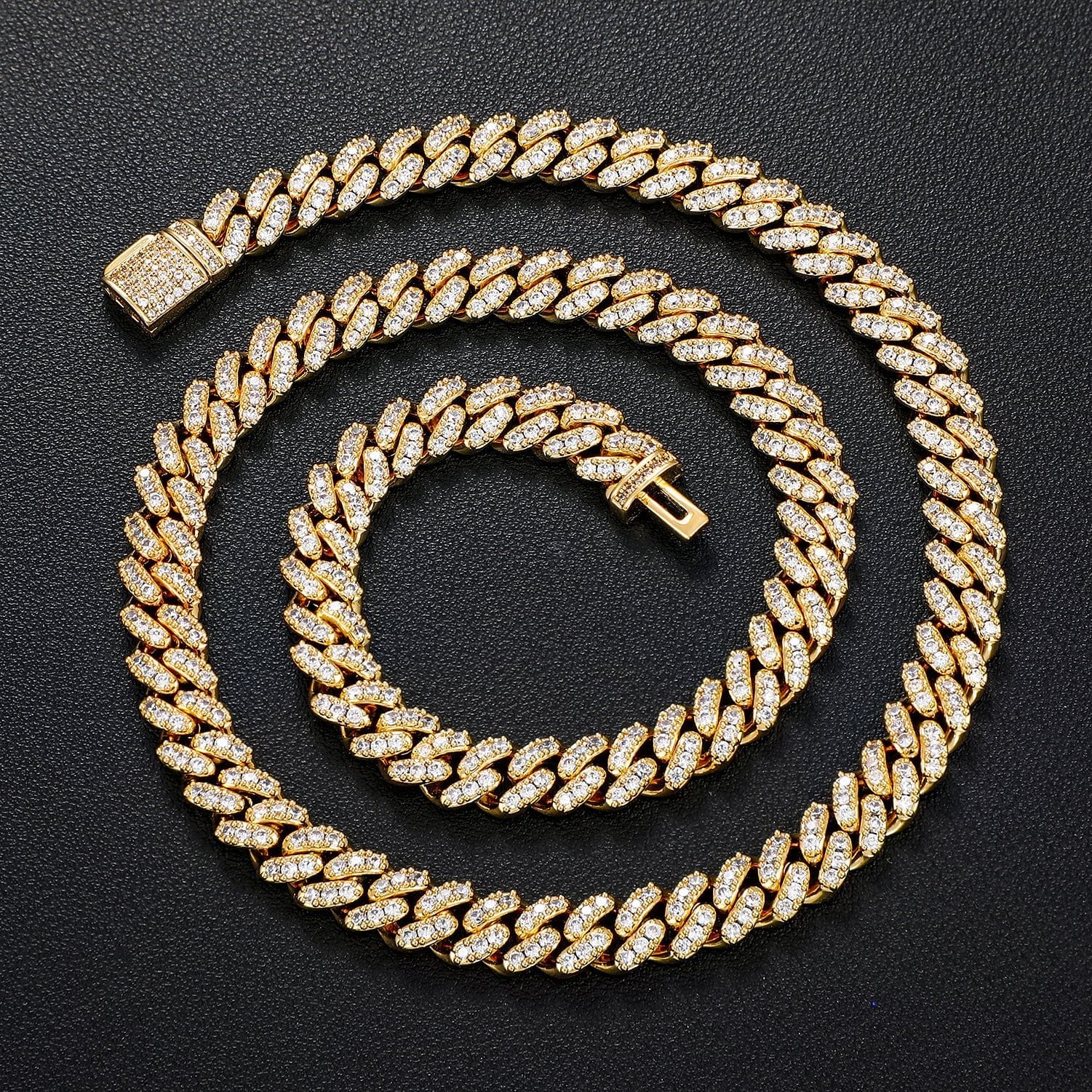 6mm/8mm Iced Out Miami Cuban Chain + FREE bracelet Bundle - Image 5